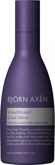 Picture of BJORN AXEN_Cool Silver Conditioner odżywka do włosów blond redukująca miedziany kolor 250ml