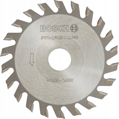 Изображение Bosch Bosch slot cutter 105mm x 20mm, 22T (for shadow gap cutter GUF 4-22 A and PSF 22 A)