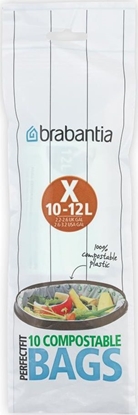 Изображение Brabantia PerfectFit Bin Liner compost. Type X, 12 L, 10 bags