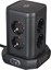 Picture of Brennenstuhl Socket Tower 8-fold with 4 USB 2m    black