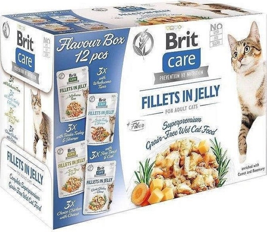 Изображение Brit Brit Care Cat FJ Flavour Box in Jelly Pouch 12x85g