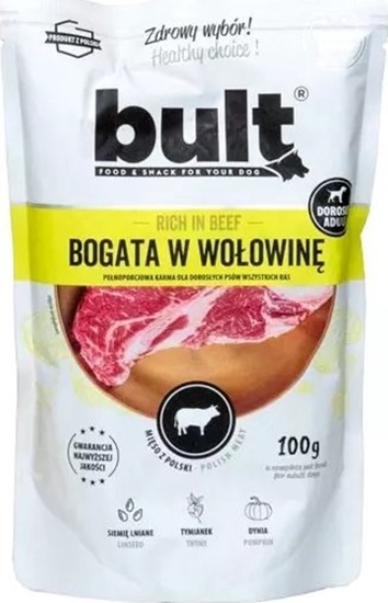 Picture of BULT Bult Karma Mokra dla Psa Mielonka z Wołowiny 100g