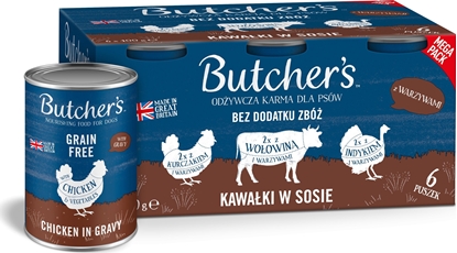 Picture of Butcher’s Butcher's Original Recipe in Gravy mix smaków z warzywami w sosie karma dla psa 6 x 400g