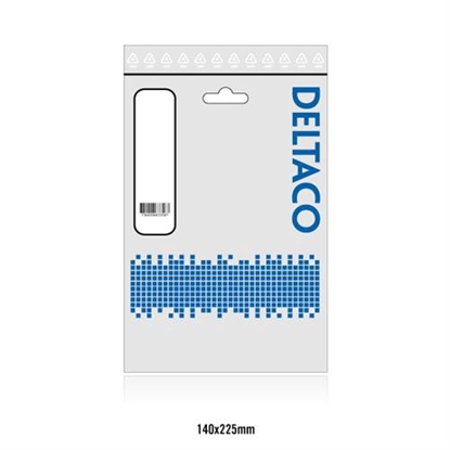 Attēls no Cable DELTACO between device and wall outlet, straight NEMA 5-15 to straight IEC 60320 C13, max 125V