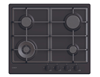 Picture of Candy Hob | CHG6BFB4WB | Gas | Number of burners/cooking zones 4 | Knobs | Black