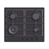 Picture of Candy Hob | CHG6BFB4WB | Gas | Number of burners/cooking zones 4 | Knobs | Black