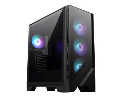 Picture of Case|MSI|MAG FORGE 321R AIRFLOW|MidiTower|Case product features Transparent panel|ATX|MicroATX|MiniITX|Colour Black|MAGFORGE321RAIRFLOW