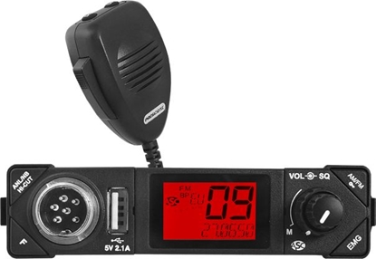 Attēls no CB Radio President PS RADIO CB PRESIDENT BILL ASC AM/FM 12V+USB 2.1A NEW.