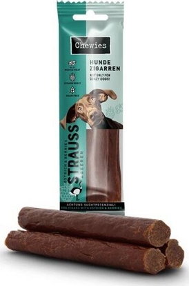 Attēls no Chewies Chewies Hundezigarren Straub & Beeren - struś & owoce 75g