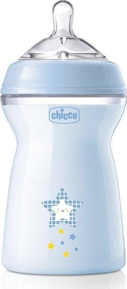 Picture of Chicco Butelka plastikowa 330 ml ze smoczkiem silikonowym 6m+ Niebieska