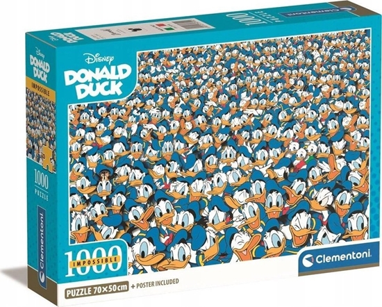 Picture of Clementoni CLE puzzle 1000 Impossible Donald Duck 39799