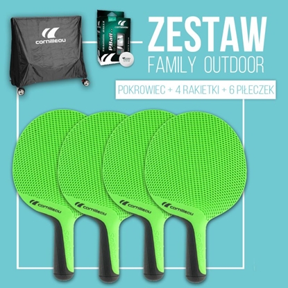 Attēls no Cornilleau Family Pack Outdoor Galda tenisa raketes