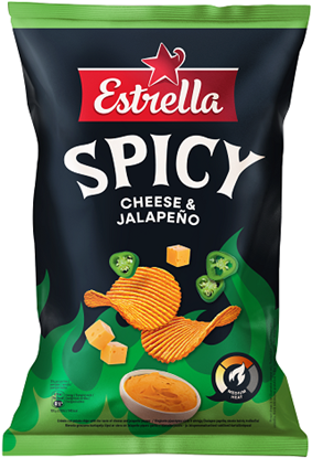 Attēls no Čipsi Estrella cheese and jalapeno 115g