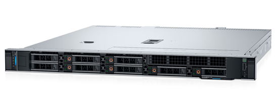 Picture of Dell PowerEdge | R360 | Rack (1U) | Intel Xeon | 1 | E-2414 | 4C | 4T | 2.6 GHz | Up to 4 x 3.5" | Hot-swap drive bays | PERC H355 | Power supply 2x700 W | ReadyRails Sliding Rails | No OS | Warranty Basic NBD Warranty, 36 month(s)