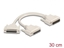 Picture of Delock Adapter Y-Cable Splitter D-Sub 25 pin male to 2 x D-Sub 25 pin female with screws 30 cm