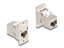 Picture of Delock Panel Mount RJ45 Keystone Module coupler jack to jack Cat.6A metal conical