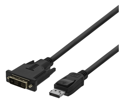 Attēls no DELTACO DisplayPort – DVI-D vieno jungties kabelis, 1080p 60Hz, 3m, juodasPuikus laidas jums, turi