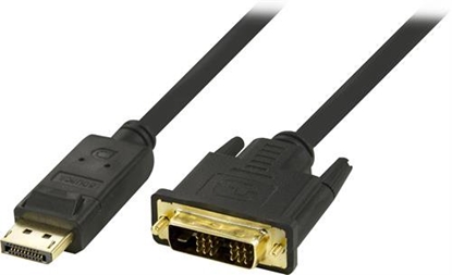 Attēls no DELTACO DisplayPort to DVI-D Single Link Monitor Cable, Full HD in 60Hz, 1m, black, 20-pin ha - 18 +