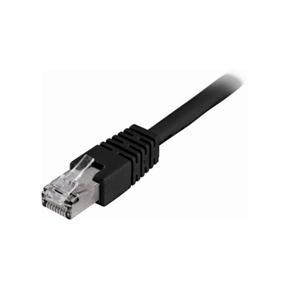 Attēls no DELTACO F / UTP Cat6 patch kabelis, 0.5m, 250MHz, Delta-certified, LSZH, black / STP-60S