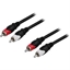 Attēls no DELTACO garso kabelis, 2xRCA ha - ha, 1m.Cable Type    audio CableContact (other end)    RCA x 2 mal