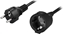 Attēls no DELTACO grounded extension cable straight CEE 7/7 to straight CEE 7/4 (Schuko), 10m , blackCharacter