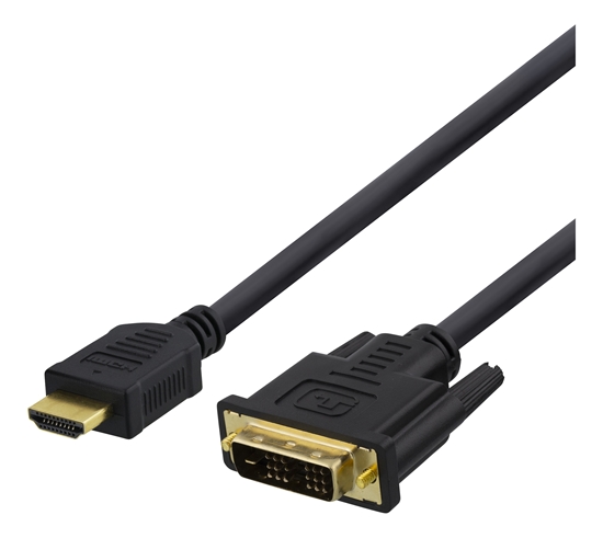 Picture of DELTACO HDMI – DVI kabelis, 7 m, „Full HD“, juodasHDMI – DVI adapterio kabelis, skirtas HDMI šalti