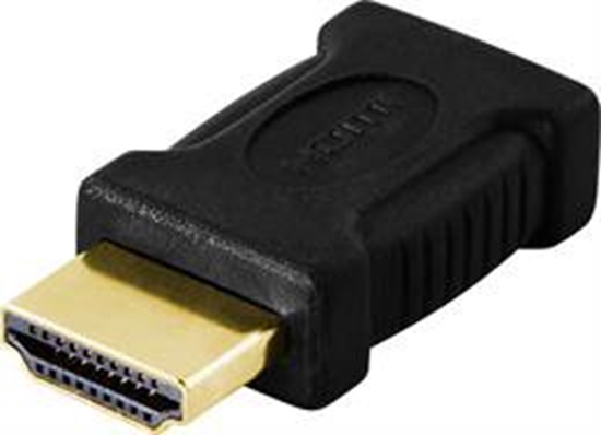 Picture of DELTACO HDMI adapteris, mini HDMI į HDMI, 19 kontakt, auksu padengtos jungtysHDMI adapteris, skirt