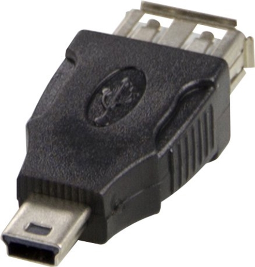 Picture of DELTACO USB Adapteris Tipas A ho - Tipas Mini-B haKontaktas (kita pusė):  Mini-USB tipas B - maleJun