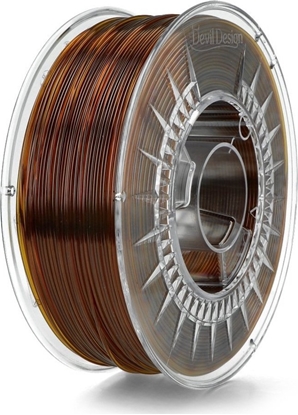 Attēls no Devil Design Filament Devil Design PETG 1,75mm 1kg - Amber Transparent}