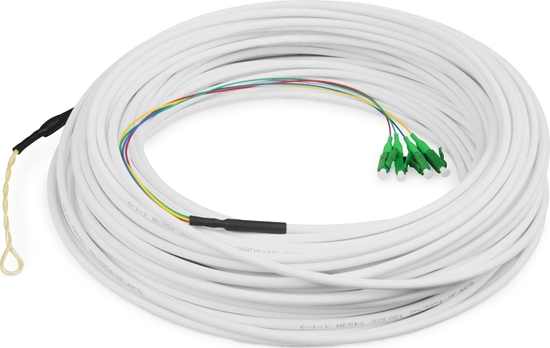 Picture of DIGITUS FTTH Drop Kabel LC/APC 50m Singlemode 4 Fasern OS2