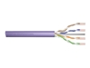 Изображение DIGITUS Installation cable cat.6 U/UTP B2ca solid wire AWG 23/1 LSOH 500m violet reel