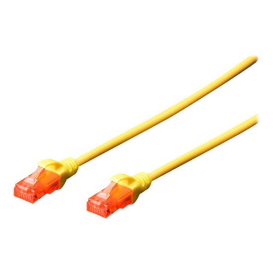 Picture of Digitus Patch cord | CAT 6 U-UTP | AWG 26/7 | Cable length: 2 m | Yellow