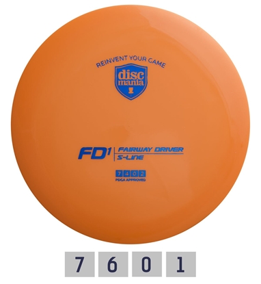 Picture of Diskgolfo diskas Fairway Driver S-LINE FD1 Orange