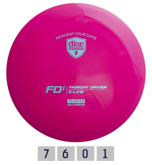 Picture of Diskgolfo diskas Fairway Driver S-LINE FD1 Pink