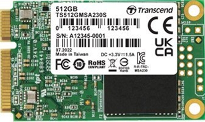 Attēls no Dysk SSD Transcend 230S 512GB mSATA SATA III (TS512GMSA230S)