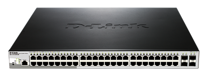 Attēls no D-Link | Metro Ethernet Switch | DGS-1210-52MP/ME | Managed L2 | Rack mountable | Gigabit Ethernet (copper) ports quantity 48 | SFP ports quantity 4 | Power over Ethernet (PoE) ports quantity 40 | PoE/Poe+ ports quantity 8 | Power supply type Single | 24 