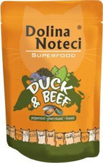 Изображение Dolina Noteci Superfood z kaczką i wołowiną - mokra karma dla kota - 85g