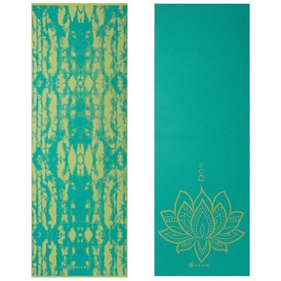 Picture of Double-sided Vingrošanas paklājiņš GAIAM Turquoise Lotus 6 MM 62344