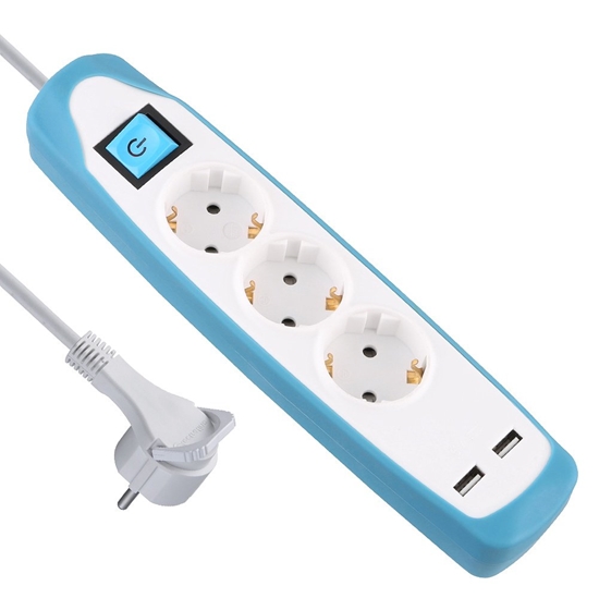 Picture of Electraline 62154 Multisocket 3p+2xUSB 2m