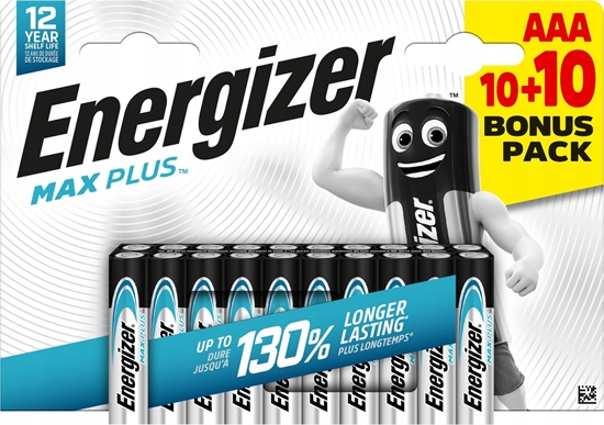 Picture of Energizer Energizer Max Plus LR03 AAA elementai, 10+10 bonus pack, 20 vnt.