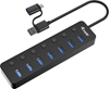 Picture of Equip USB-Hub 7-Port 3.2  ->7x3.2 inkl USB-C Adapter schwarz