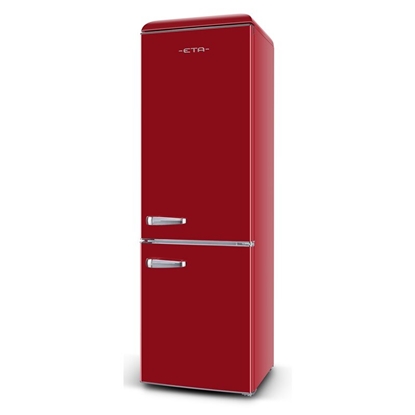 Изображение ETA | Refrigerator | ETA253190030E Storio retro | Energy efficiency class E | Free standing | Combi | Height 192 cm | Fridge net capacity 216 L | Freezer net capacity 84 L | 41 dB | Red