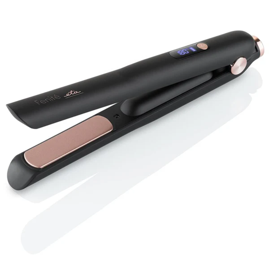 Picture of ETA Cordless Hair Straightener | ETA833390000 Fenite | Ceramic heating system | Display LED | Temperature (min) 150 °C | Temperature (max) 180 °C | Number of heating levels 3 | Black