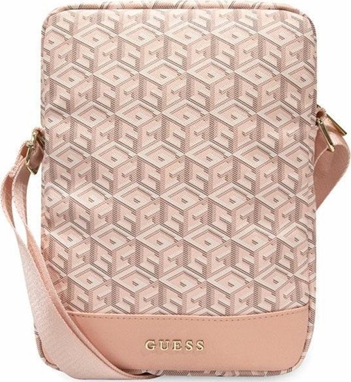 Изображение Etui na tablet Guess Guess GCube Stripe Tablet Bag - Torba na tablet 10" (Różowy)