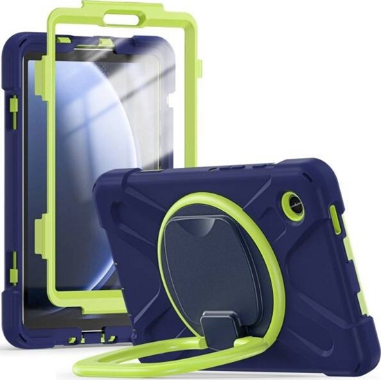 Изображение Etui na tablet Tech-Protect Tech-Protect X-Armor do Samsung Galaxy Tab A9 8.7 X110 / X115 Navy Lime