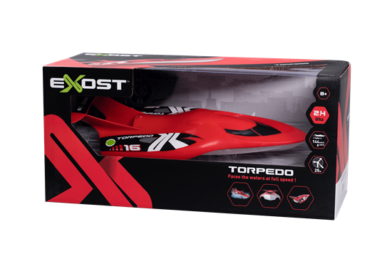 Picture of Exost SILVERLIT EXOST Radio control boat Torpedo, red, scale 1:18