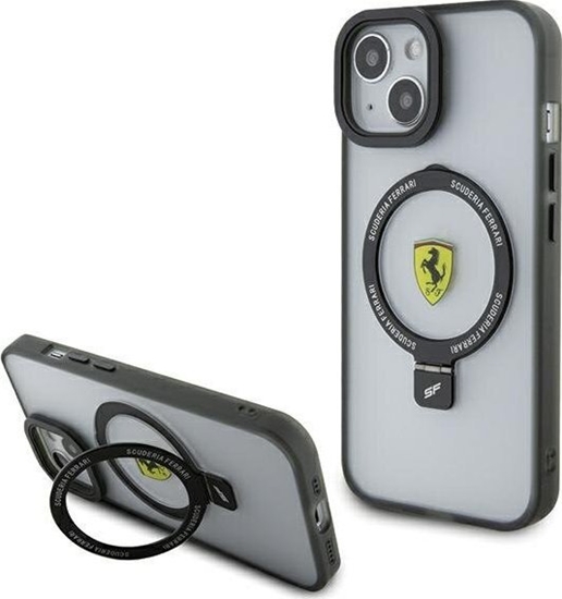 Изображение Ferrari Ferrari FEHMP15MUSCAH iPhone 15 Plus / 14 Plus 6.7" transparent hardcase Ring Stand 2023 Collection MagSafe