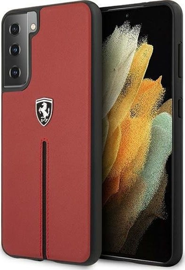 Picture of Ferrari Ferrari FEOSIHCS21SRE S21 G991 czerwony/red hardcase Off Track Leather Nylon Stripe