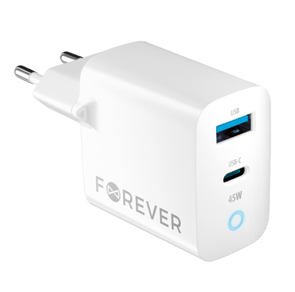 Picture of Forever TC-06 GaN Charger PD / QC / 1x USB-C / 1x USB / 45W