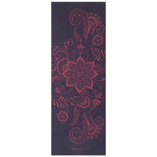 Picture of Gaiam Premium Auabergine Swirl 6mm 62892 Vingrošanas paklājiņš